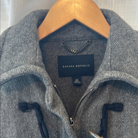 Banana Republic Gray Pea Coat with Toggle Closures - Picture 2 of 8